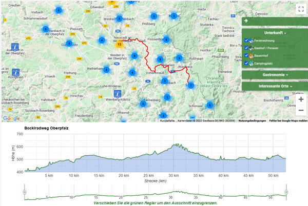 Bocklradweg - Radtouren im Oberpfälzer Wald